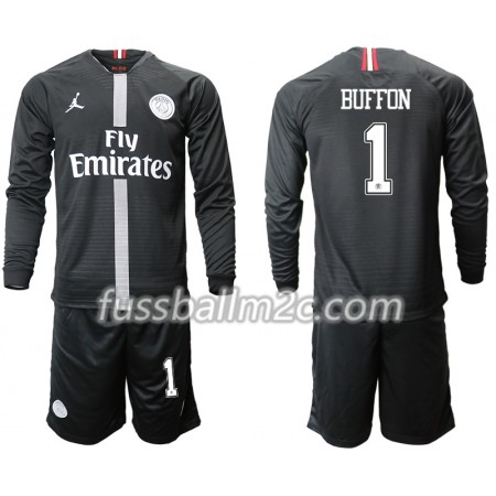 Fußballtrikots Paris Saint-Germain BUFFON 1 Jodan Schwarz Kinder Ausweich Trikotsatz 2018-2019 Langarm Fußballtrikots Paris Saint-Germain BUFFON 1 Jodan Schwarz Kinder Ausweich Trikotsatz 2018-2019 Langarm